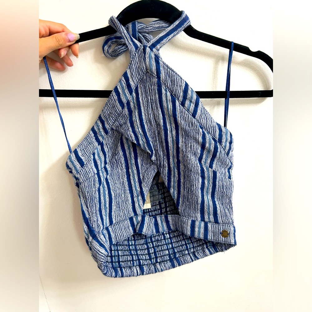 Roxy tank top blue striped